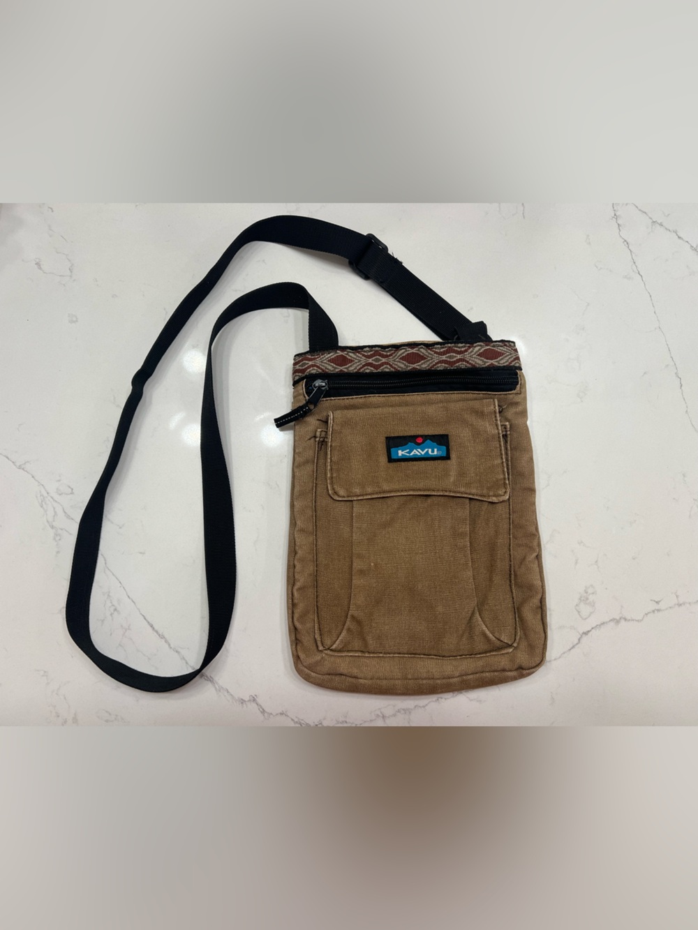 KAVU Keeper Brown Crossbody Shoulder Bag